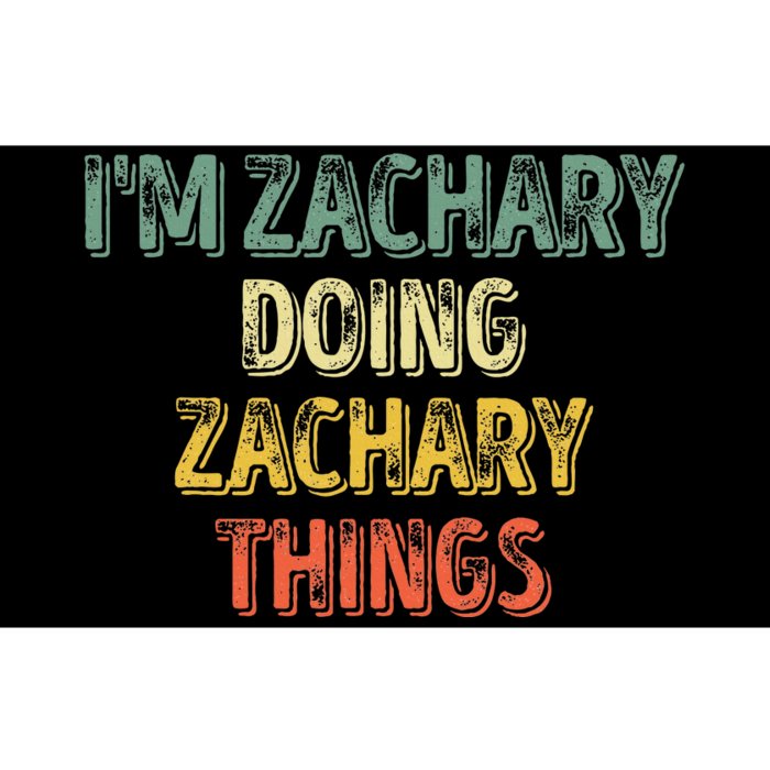 IM Zachary Doing Zachary Things Personalized Name Bumper Sticker