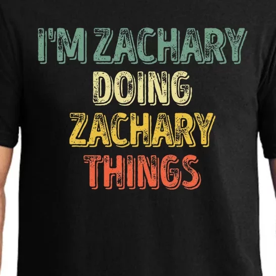 IM Zachary Doing Zachary Things Personalized Name Pajama Set