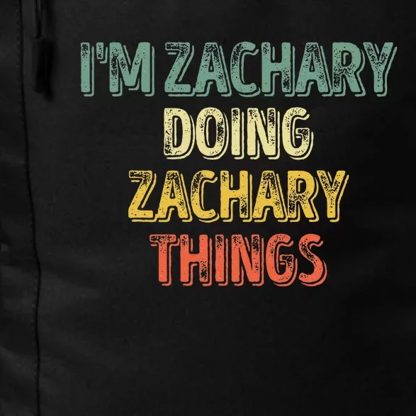 IM Zachary Doing Zachary Things Personalized Name Daily Commute Backpack