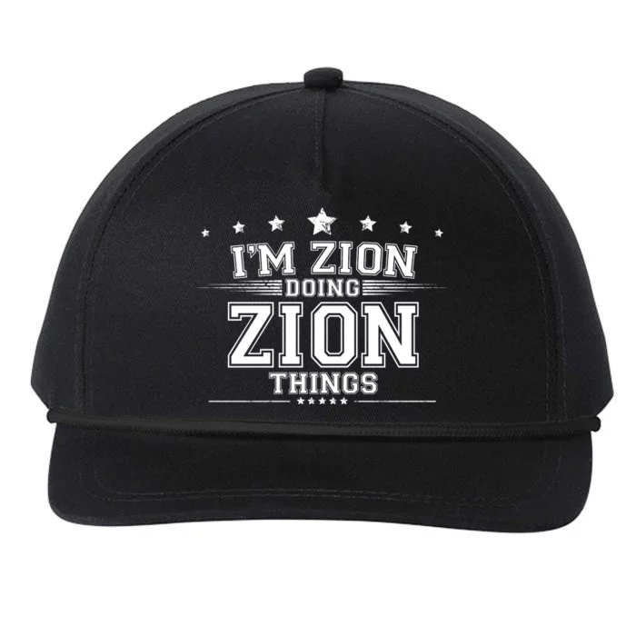 Im Zion Doing Zion Things Snapback Five-Panel Rope Hat