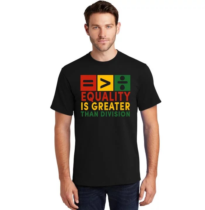 June 19th 1865 Equality Is Greater Than Division Tall T-Shirt