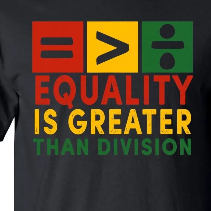 June 19th 1865 Equality Is Greater Than Division Tall T-Shirt