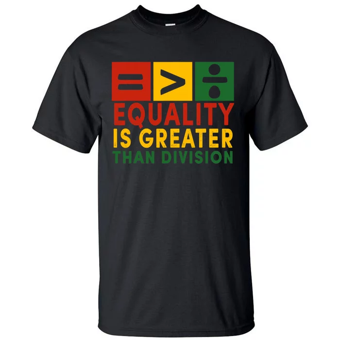 June 19th 1865 Equality Is Greater Than Division Tall T-Shirt