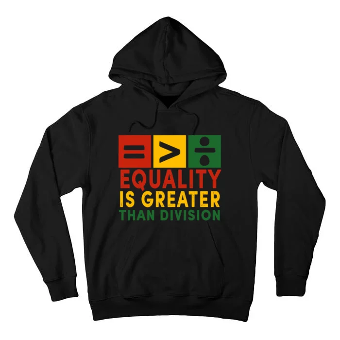 June 19th 1865 Equality Is Greater Than Division Tall Hoodie