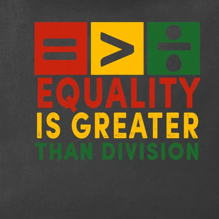 June 19th 1865 Equality Is Greater Than Division Zip Tote Bag