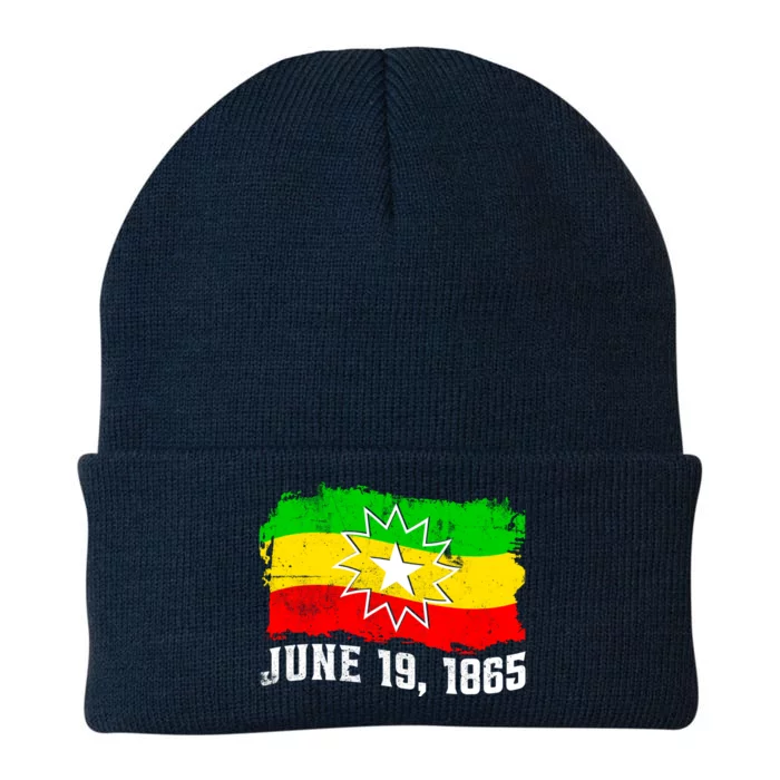 June 19 1865 Juneteenth Flag Black Freedom Black History Great Gift Knit Cap Winter Beanie