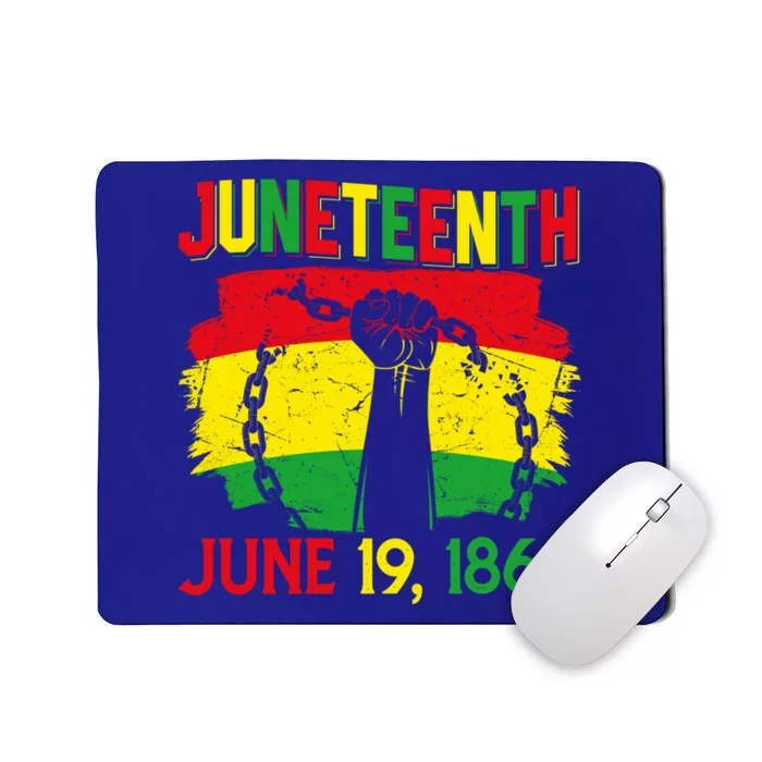 June 19th 1865 Happy Juneteenth Freedom Day Independence Gift Mousepad