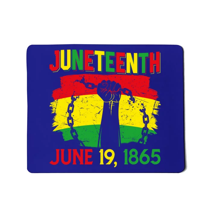 June 19th 1865 Happy Juneteenth Freedom Day Independence Gift Mousepad