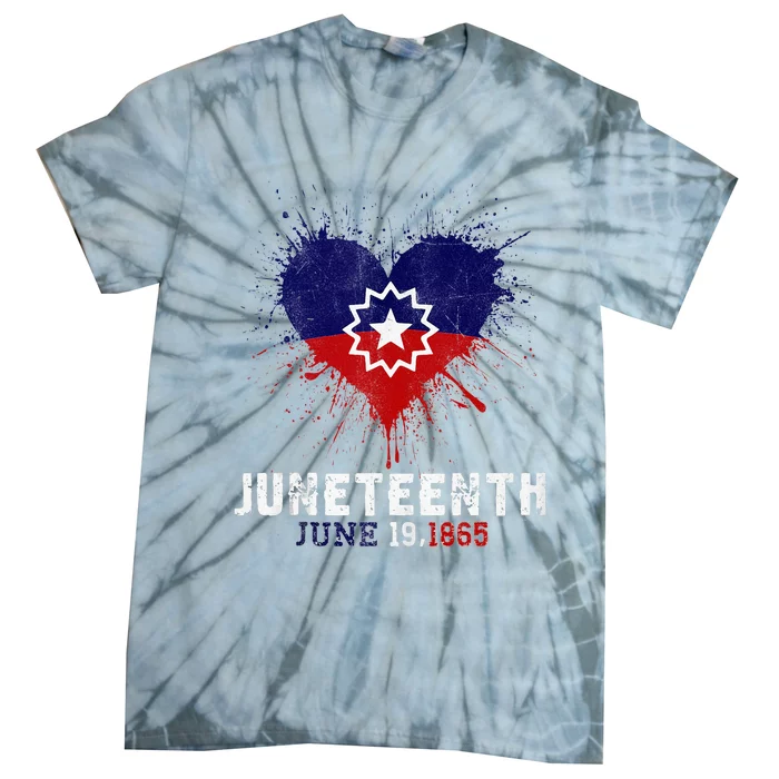 June 19 1865 Black Freedom Black History Juneteenth Tie-Dye T-Shirt