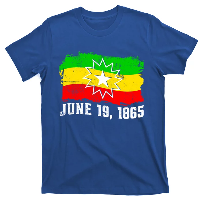 June 19 1865 Juneteenth Flag Black Freedom Black History Meaningful Gift T-Shirt