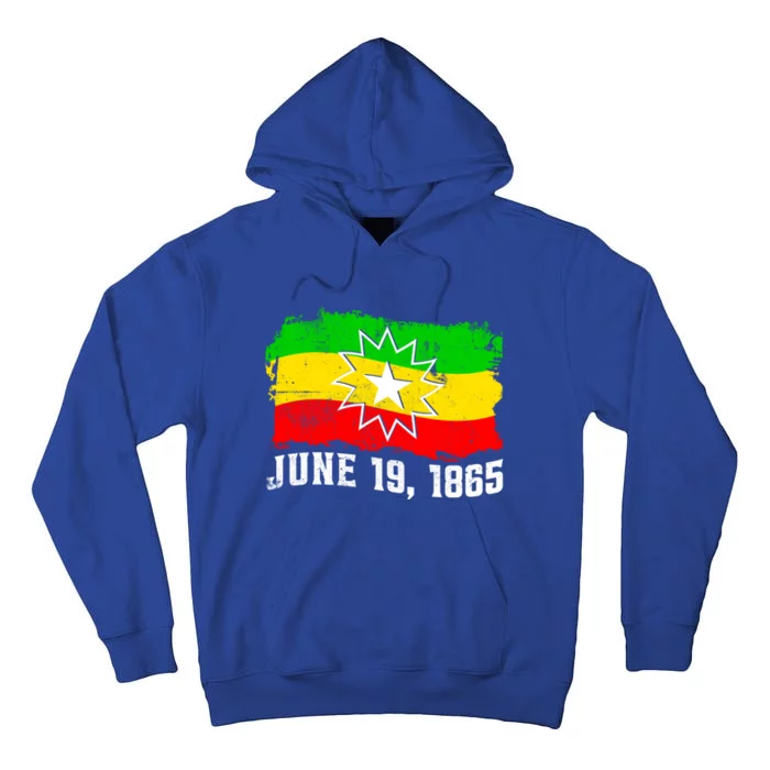 June 19 1865 Juneteenth Flag Black Freedom Black History Meaningful Gift Tall Hoodie