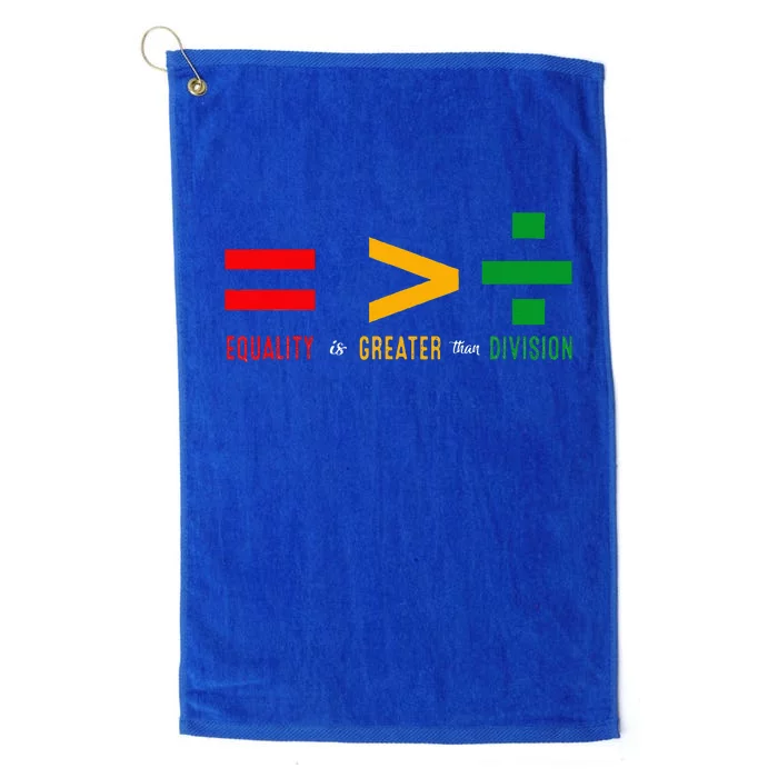 June 19th 1865 Equality Is Greater Than Division Platinum Collection Golf Towel