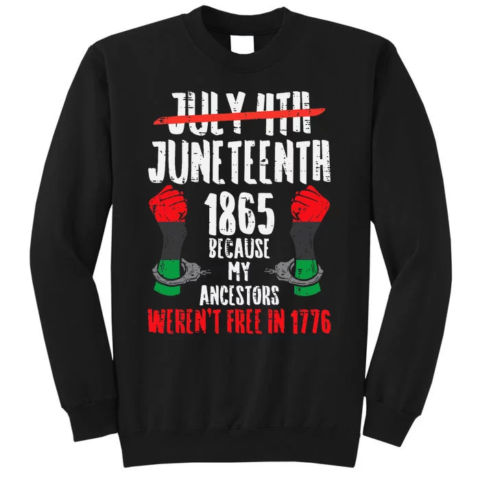 Juneteenth 1865 African Fist Black History Pride Sweatshirt