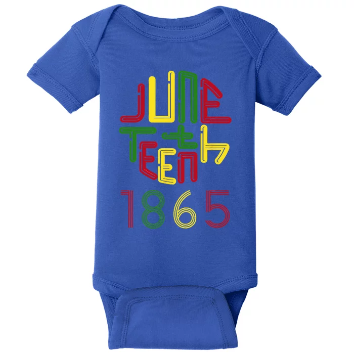 Juneteenth 1865 African American Celebrating Black Freedom Baby Bodysuit