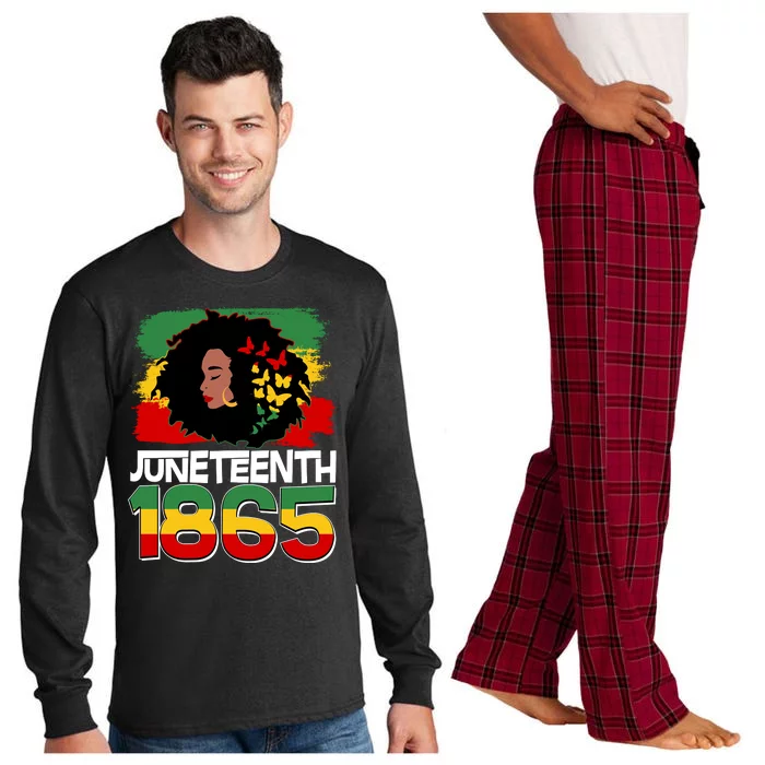 Juneteenth 1865 African American Black Woman Long Sleeve Pajama Set