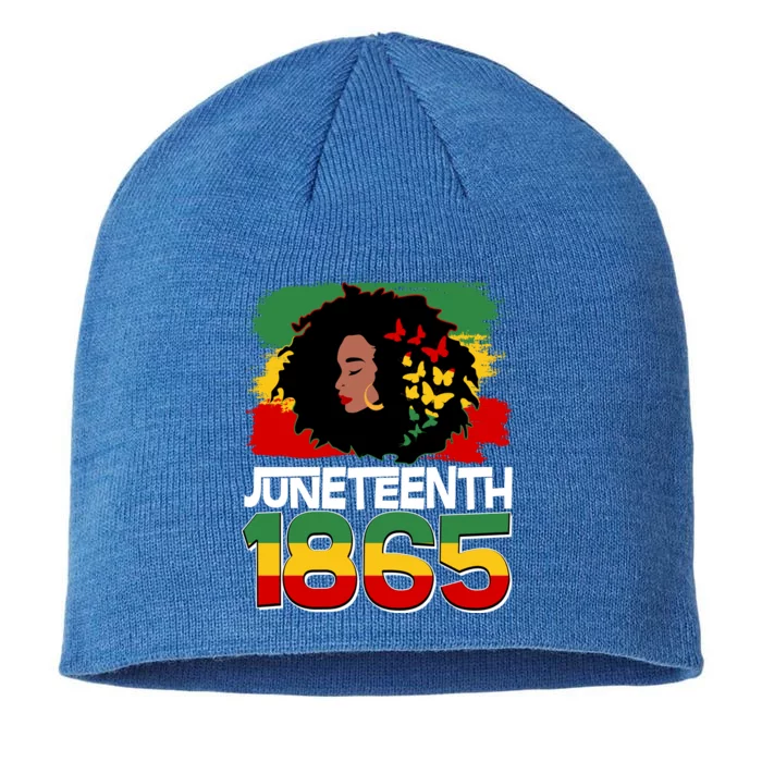 Juneteenth 1865 African American Black Woman 8 1/2in Sustainable Knit Beanie