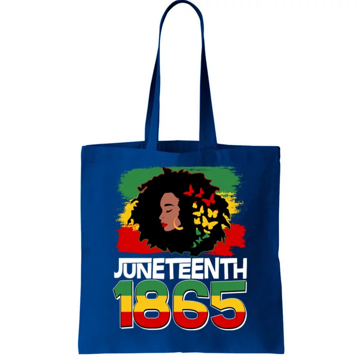 Juneteenth 1865 African American Black Woman Tote Bag