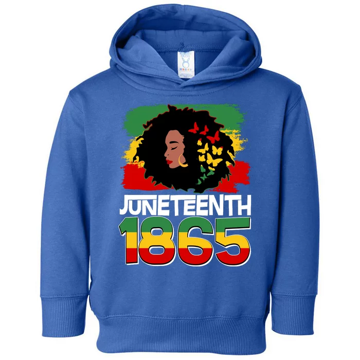 Juneteenth 1865 African American Black Woman Toddler Hoodie