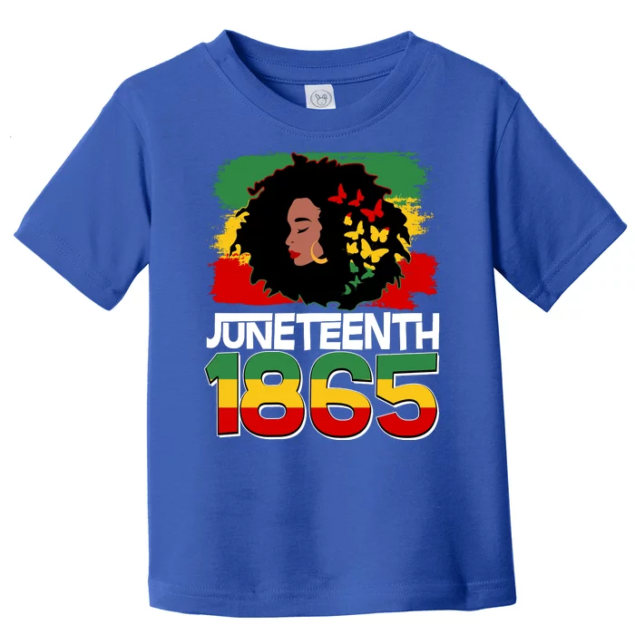 Juneteenth 1865 African American Black Woman Toddler T-Shirt