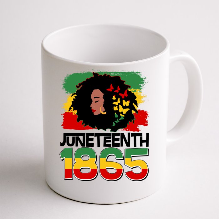 Juneteenth 1865 African American Black Woman Front & Back Coffee Mug