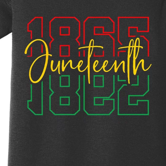 Juneteenth 1865 African American Black History Independence Baby Bodysuit