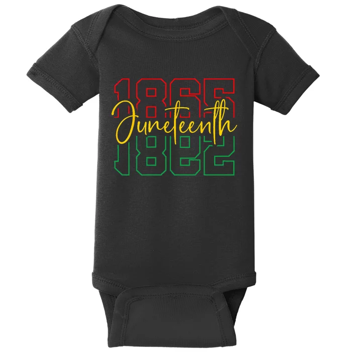 Juneteenth 1865 African American Black History Independence Baby Bodysuit