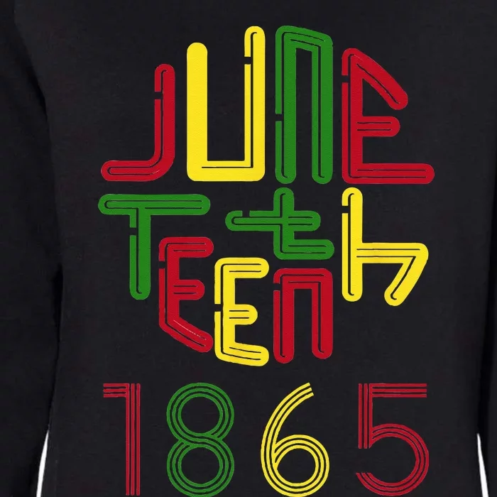 Juneteenth 1865 African American Celebrating Black Freedom Womens California Wash Sweatshirt