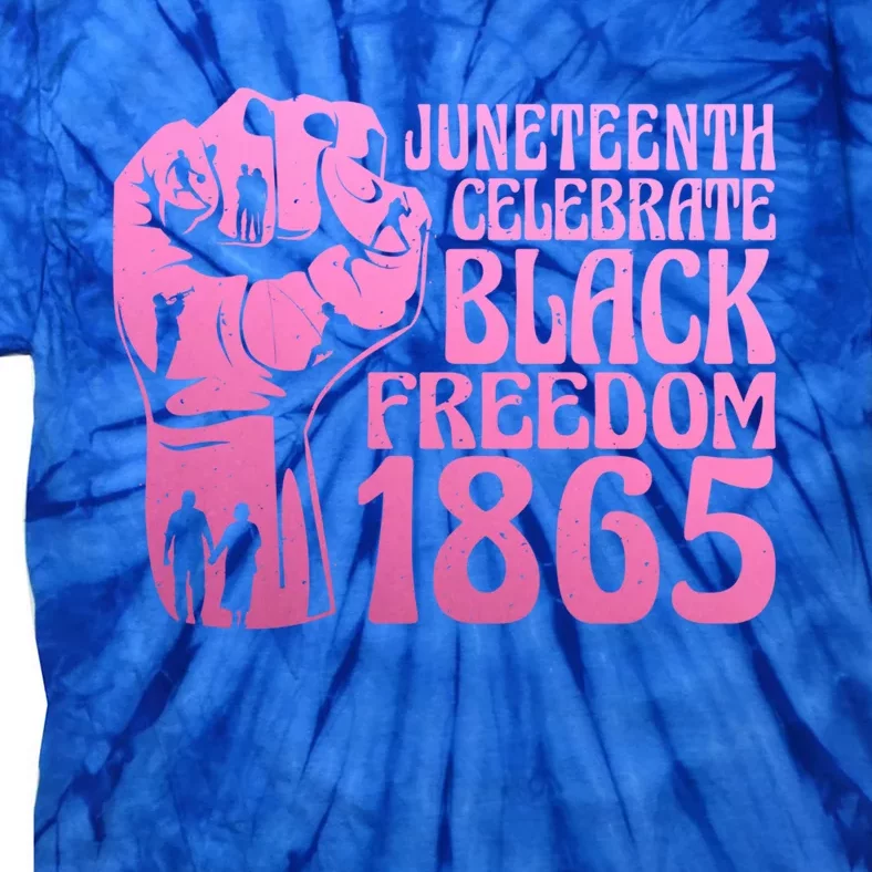 Juneteenth 1865 African American Pride Black Freedom Gift Tie-Dye T-Shirt