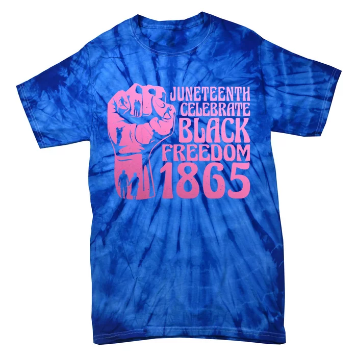 Juneteenth 1865 African American Pride Black Freedom Gift Tie-Dye T-Shirt