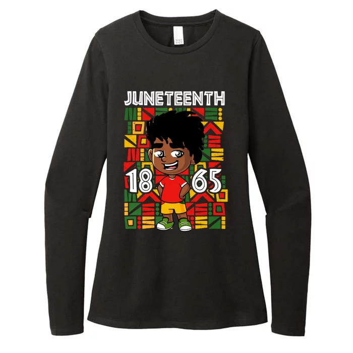 Juneteenth 1865 African Black King Melanin Proud Freedom Gift Womens CVC Long Sleeve Shirt