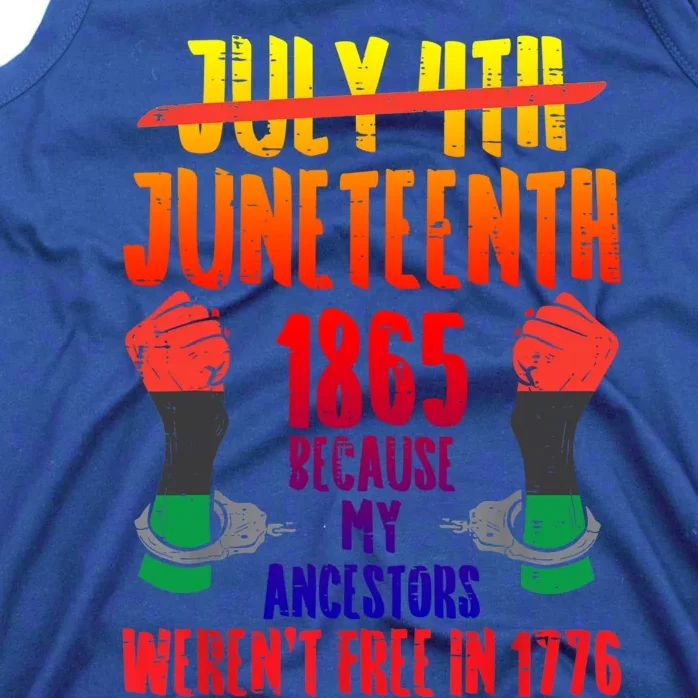 Juneteenth 1865 African Fist Black History Pride Blm Gift Tank Top