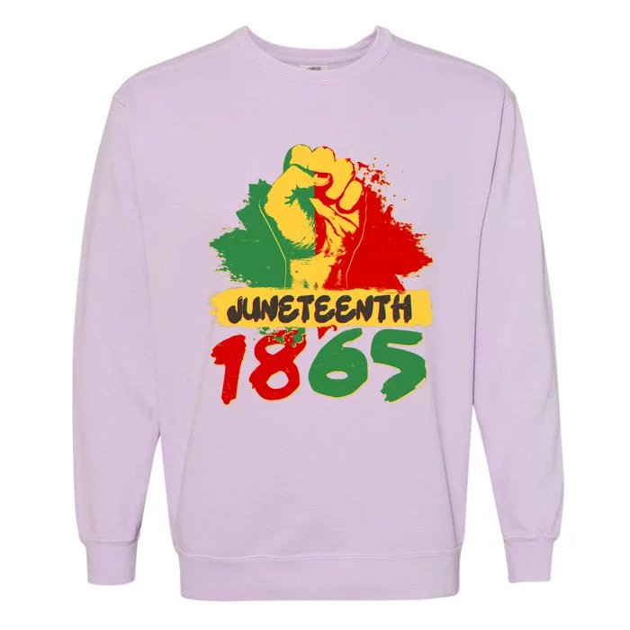 Juneteeth 1865 African Black American Holiday Garment-Dyed Sweatshirt