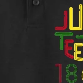 Juneteenth 1865 African American Celebrating Black freedom Dry Zone Grid Performance Polo