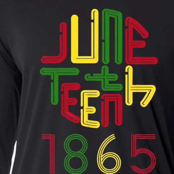 Juneteenth 1865 African American Celebrating Black freedom Cooling Performance Long Sleeve Crew