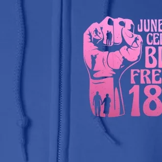 Juneteenth 1865 African American Pride Black Freedom Gift Full Zip Hoodie