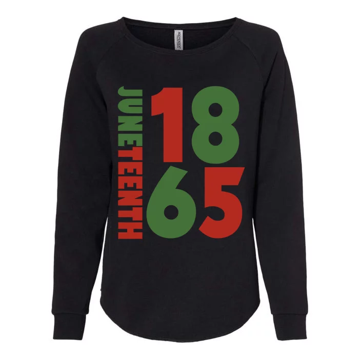 Juneteenth 1865 African Independence Melanin Black Freedom Funny Gift Womens California Wash Sweatshirt