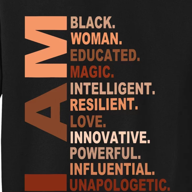 Juneteenth 1865 African American Freedom Black History Women Tall Sweatshirt