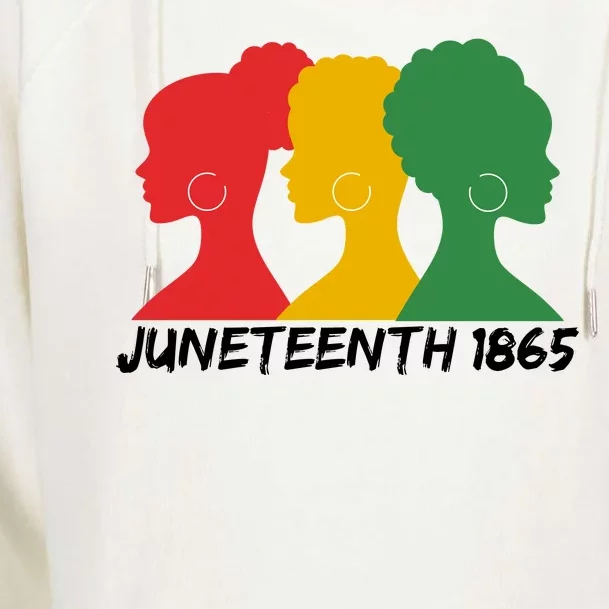 Juneteenth 1865 African Pride Womens Funnel Neck Pullover Hood