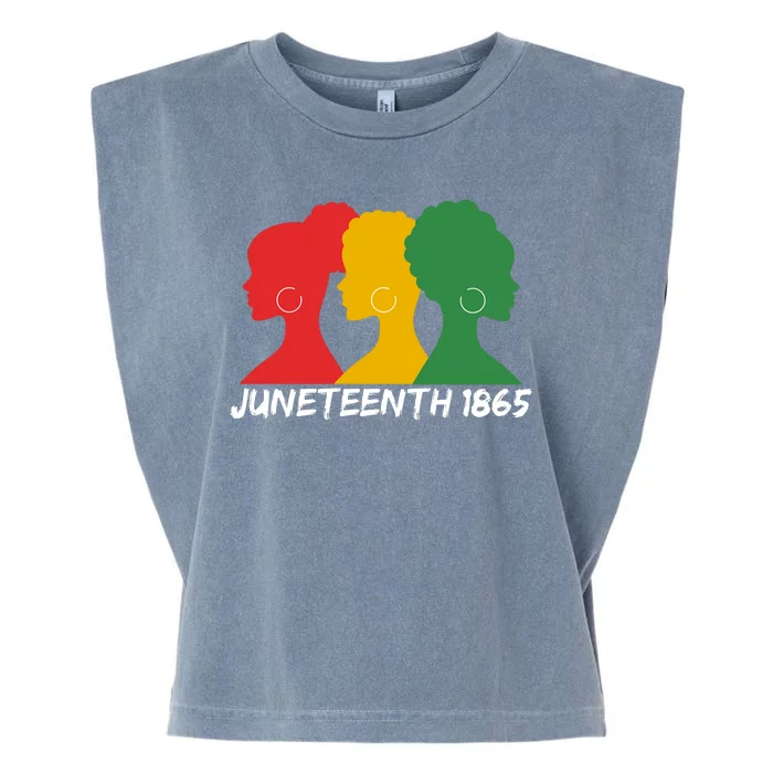 Juneteenth 1865 African Pride Garment-Dyed Women's Muscle Tee