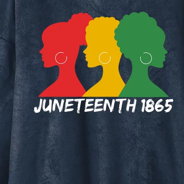 Juneteenth 1865 African Pride Hooded Wearable Blanket