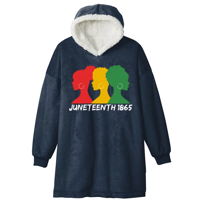 Juneteenth 1865 African Pride Hooded Wearable Blanket