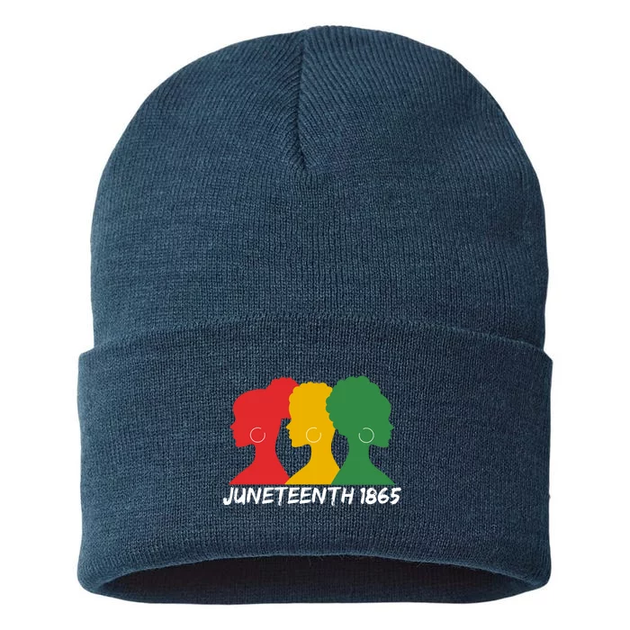 Juneteenth 1865 African Pride Sustainable Knit Beanie