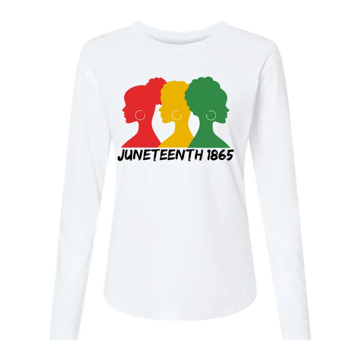 Juneteenth 1865 African Pride Womens Cotton Relaxed Long Sleeve T-Shirt