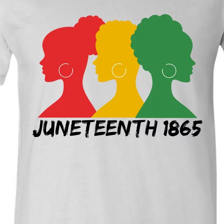 Juneteenth 1865 African Pride V-Neck T-Shirt