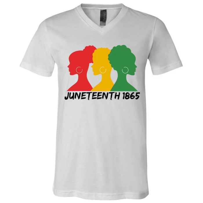 Juneteenth 1865 African Pride V-Neck T-Shirt