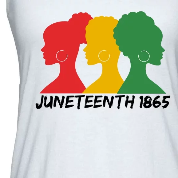 Juneteenth 1865 African Pride Ladies Essential Flowy Tank