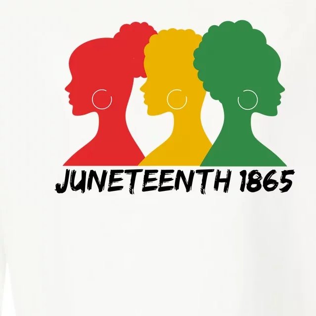 Juneteenth 1865 African Pride Cropped Pullover Crew