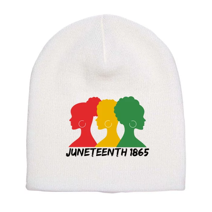 Juneteenth 1865 African Pride Short Acrylic Beanie