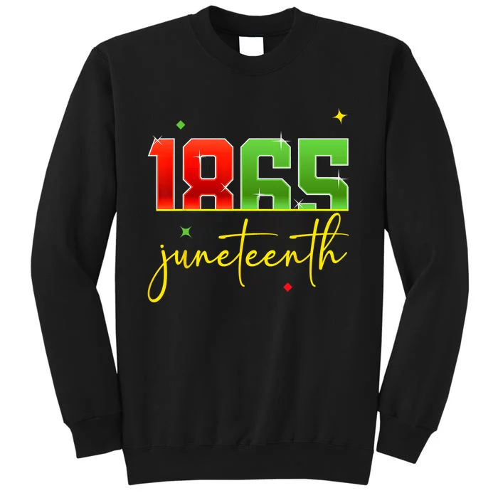 Juneteenth 1865 Black Freedom History Month African American Tall Sweatshirt