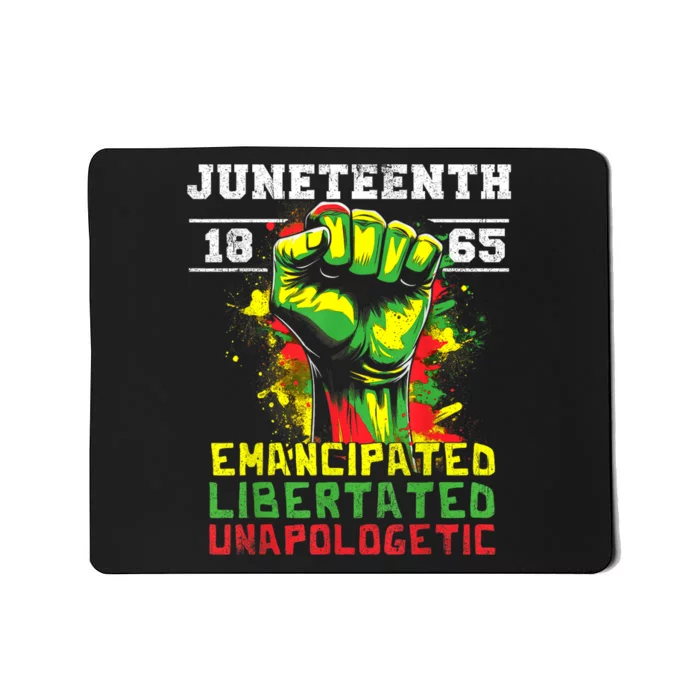 Juneteenth 1865 Black History African American Freedom Mousepad